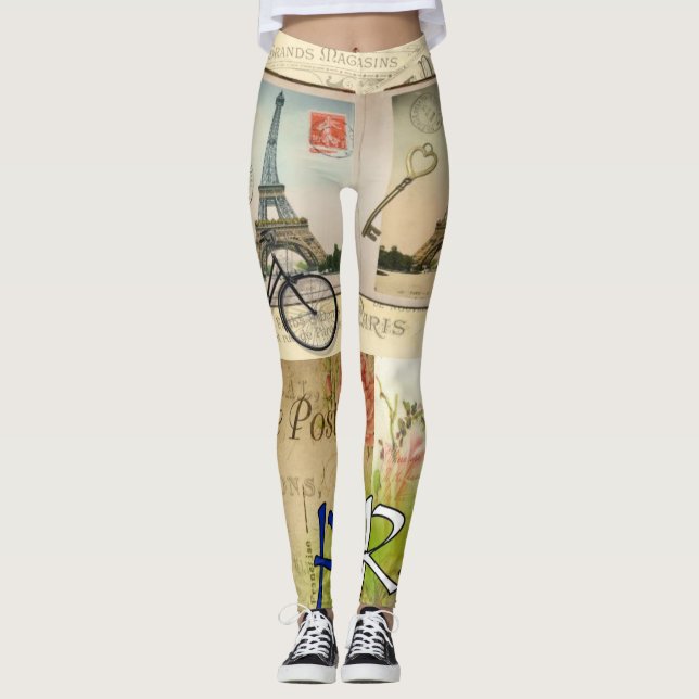 Leggings Long Paris France (Front)