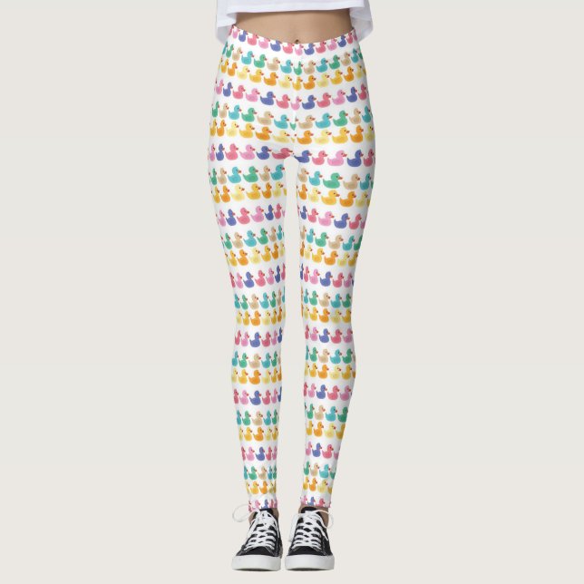Leggings - Multi Colored Ducks (Front)