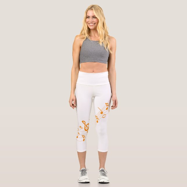 Leggings music style Art, Capri music style Art (Front)