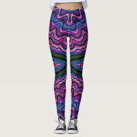 Leggings ~ pink green blue ~ Original