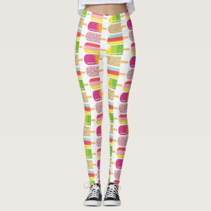 Leggings - Pink, Green & Yellow Ice Lollies