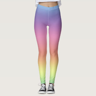 Leggings - Rainbow Coloured Stripes