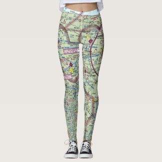 Leggings Rochester NY Aviation Map Sale Price
