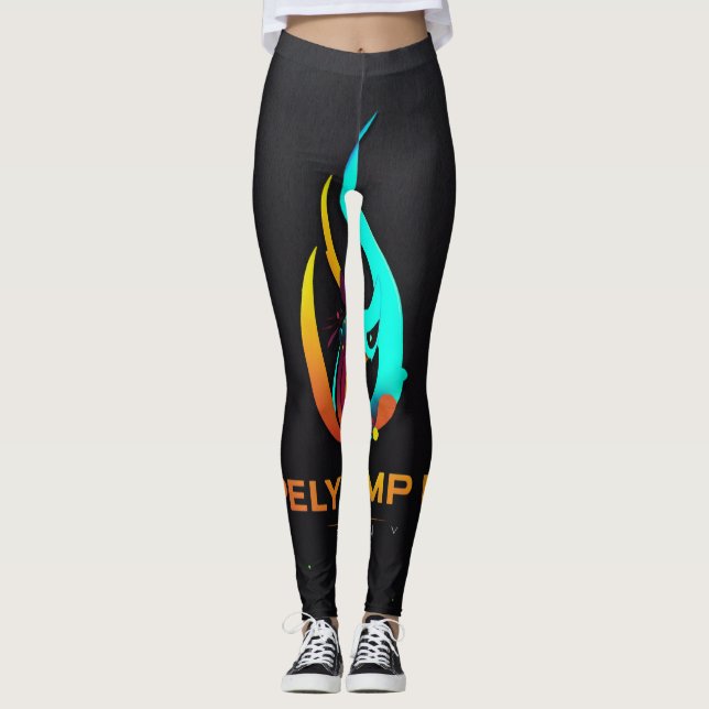Leggings: Style Meets Comfort Fit with Our Custom  Leggings (Front)