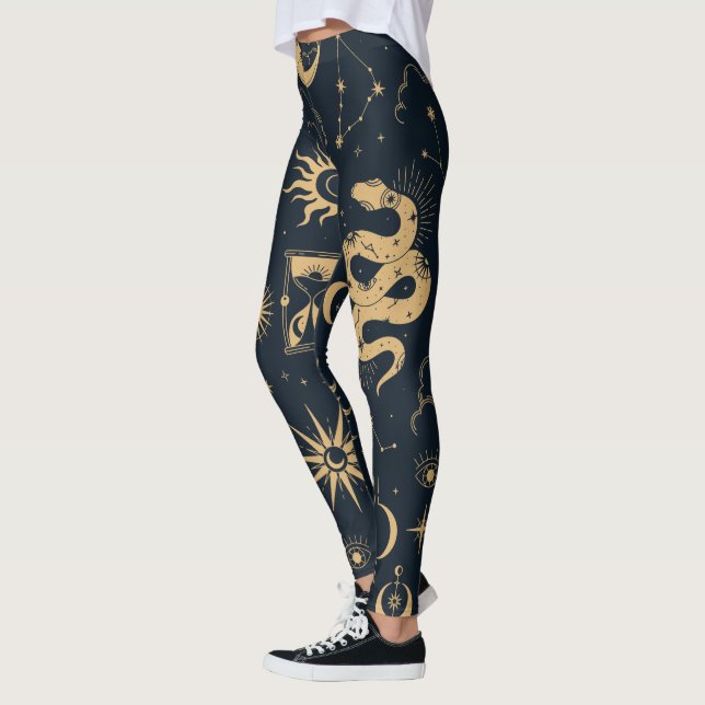 Leggings Sun and Moon -Astronomy Witch (Left)