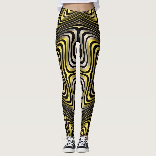 Leggings ~ tiger yellow black ~ Original (Front)