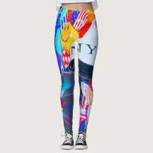 Leggings Time Square Design New York