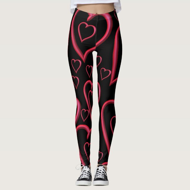 leggings valentine hearts (Front)