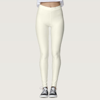 Leggings White Cream Colour Women