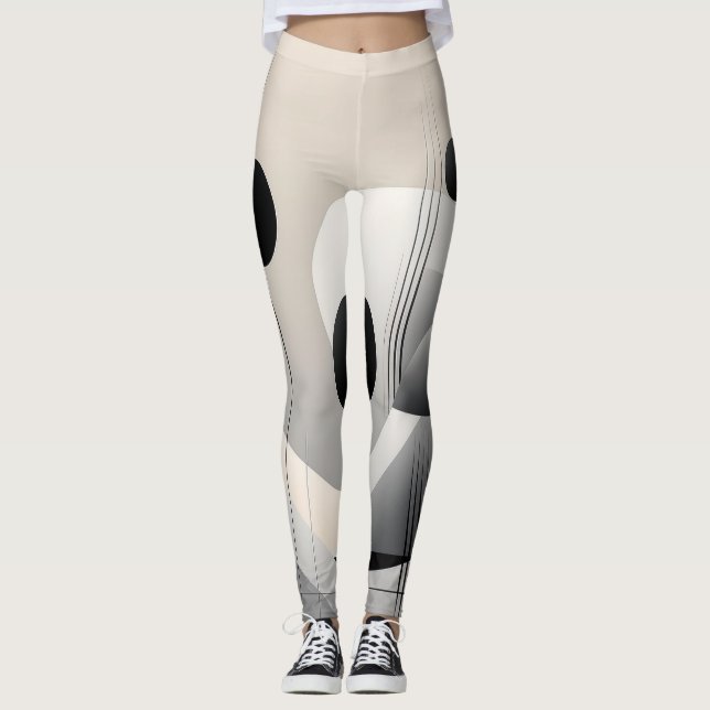 Leggings with a modern design reflecting simplicit (Front)