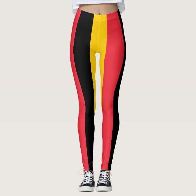 Leggings with flag of Belgium (Front)