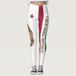 Leggings with flag of California State, USA
