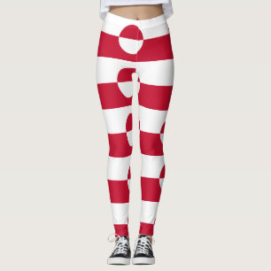 Leggings with flag of Greenland