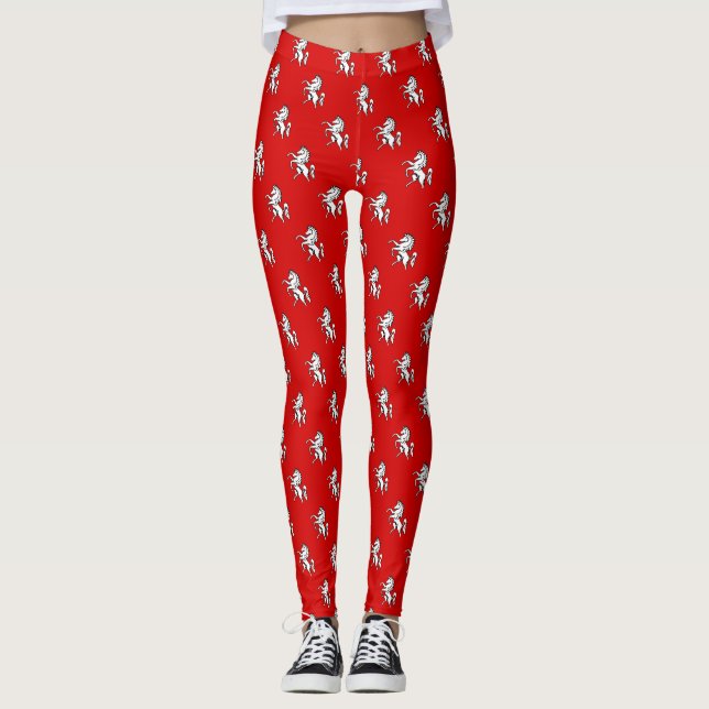 Leggings with flag of Kent, England (Front)
