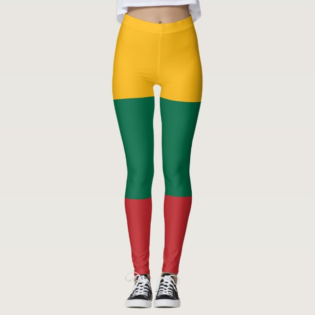 Leggings with flag of Lithuania (Front)