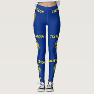 Leggings with flag of Oregon State, USA