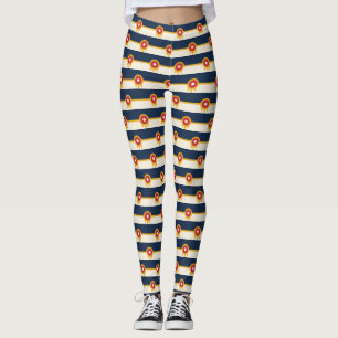 Leggings with flag of Tulsa, Oklahoma