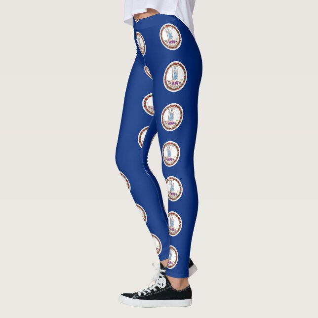 Leggings with flag of Virginia State, USA (Left)