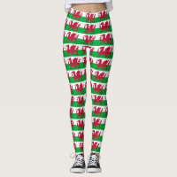 Leggings with flag of Wales, United Kingdom