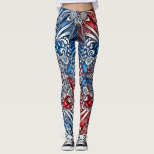 Leggings with French Colours design