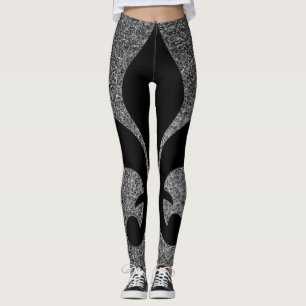 Leggings with French Fleur-de-lis
