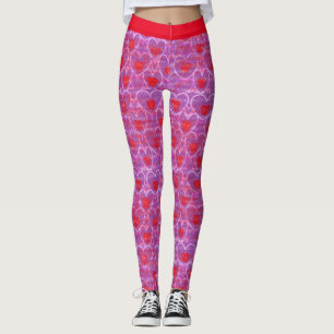 Leggings With Hearts For Valentine's Day Leggings