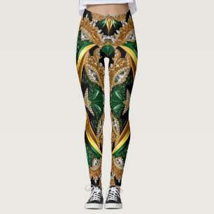 Leggings with Jamaican Colours design