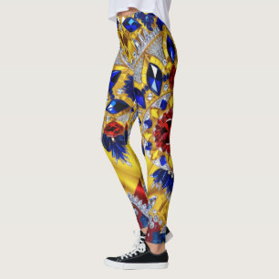 Leggings with Romanian Colours design