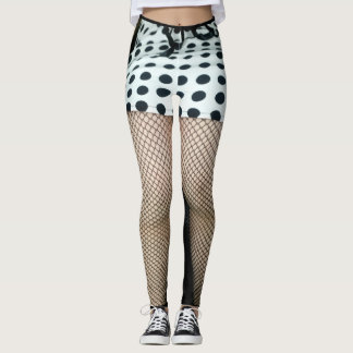 Leggings with sexy fishnet design