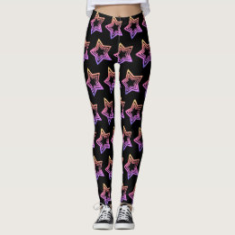 Leggings with stars