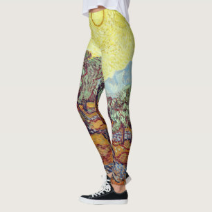 Leggings with Van Gogh's "Olive Trees"