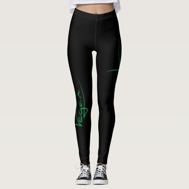 Leggings with Vegan signature (Front)