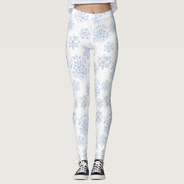 Leggings Women - Winter Pattern (Front)