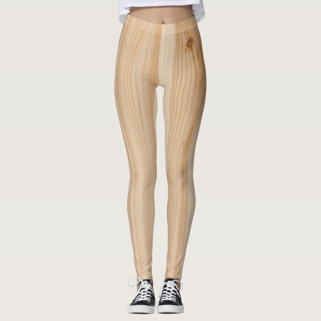 Leggings-wood texture leggings (Front)