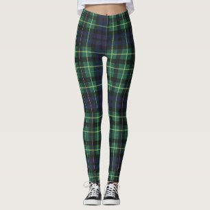 Leggings - Yellow, Green & Blue Tartan
