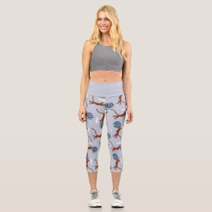Leggins Capri yoga collection Animals Outer Space Leggings
