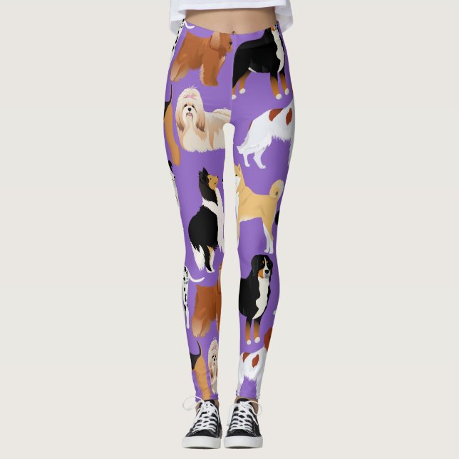 Leggins with dogs leggings (Front)