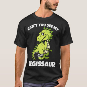 Leggisaur Broken Leg Bones Injury Dinosaur Recover T-Shirt