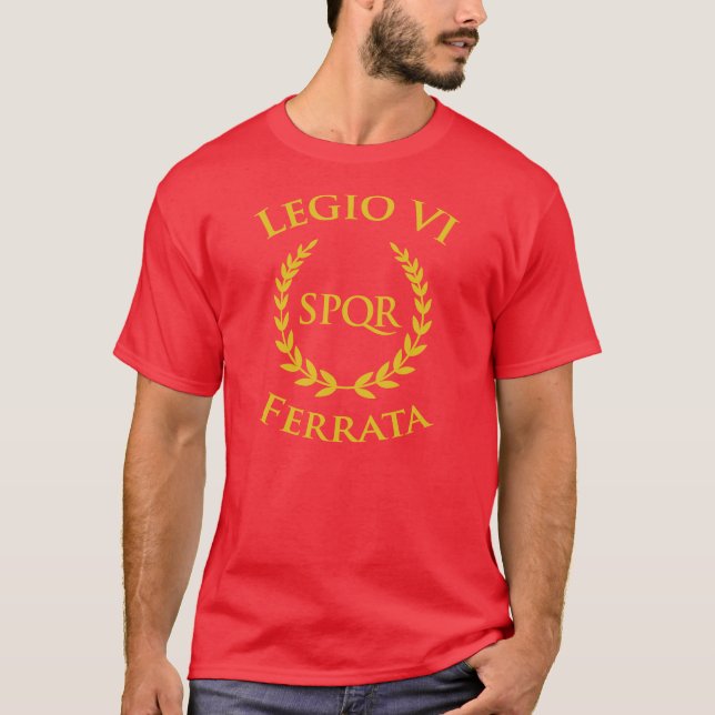 Legio VI Ferrata Red T-Shirt (Front)