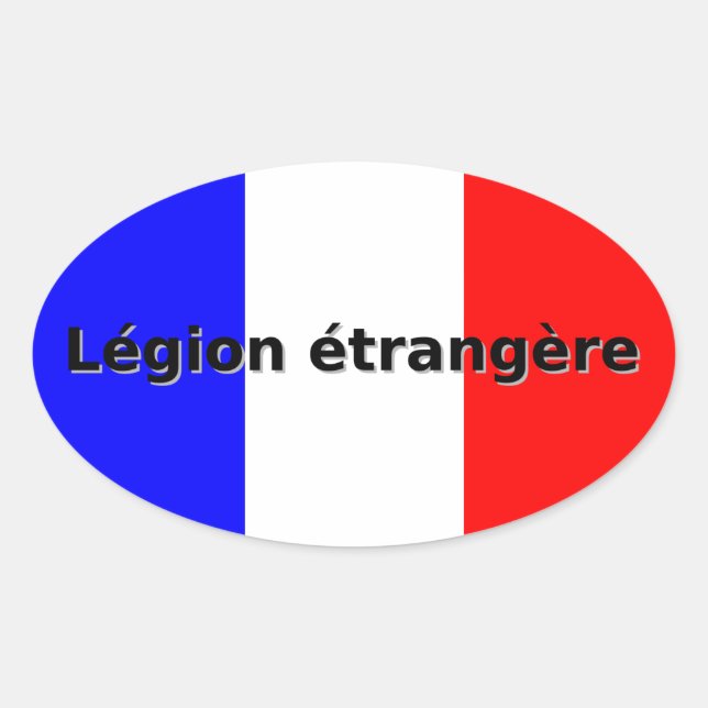 Legion etrangere oval sticker (Front)