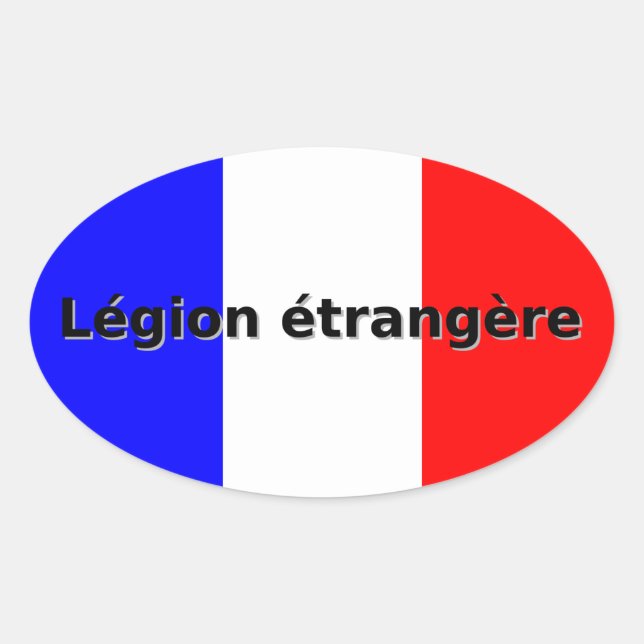 Legion etrangere oval sticker (Front)