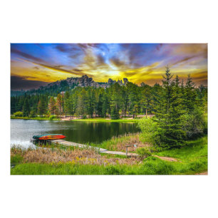 Legion Lake in Custer State Park South Dakota Photo Print
