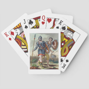 Legionaries, from 'L'Antica Roma', 1825 (colour li Playing Cards