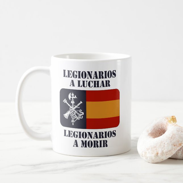 Legionarios a luchar 2 coffee mug (With Donut)