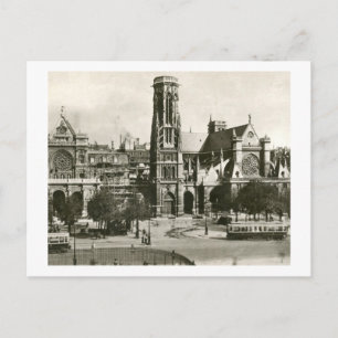 L'Eglise Saint Germain l'Auxerrois, Paris Vintage Postcard