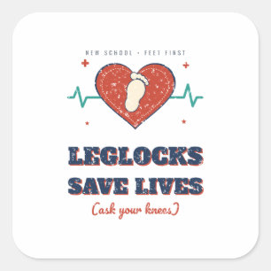 Leglocks Save Lives Funny Jiu Jitsu Sticker