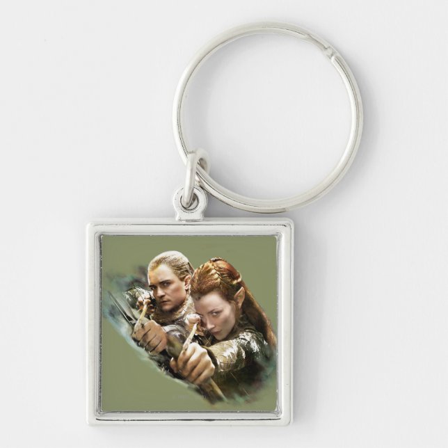LEGOLAS GREENLEAF™ and TAURIEL™ Graphic Key Ring (Front)