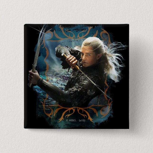 LEGOLAS GREENLEAF™ Graphic 15 Cm Square Badge (Front)