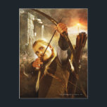 LEGOLAS GREENLEAF™ in Action Postcard<br><div class="desc">Lord of the Rings: The Two Towers. There is a fell voice on the air. Something draws near. I can feel it.</div>