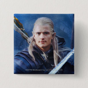 LEGOLAS GREENLEAF™ in Blue 15 Cm Square Badge
